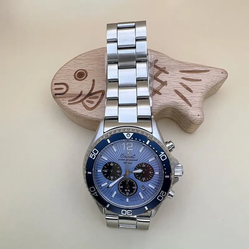 Orient Mako Solar Limited Edition Ice Blue Men's Watch- RA-TX0210L